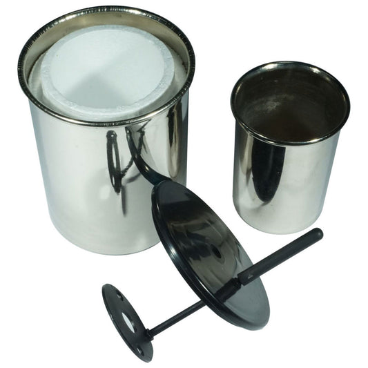 Calorimeter Cup, Inner/Outer, Pair, Lid &Stirrer