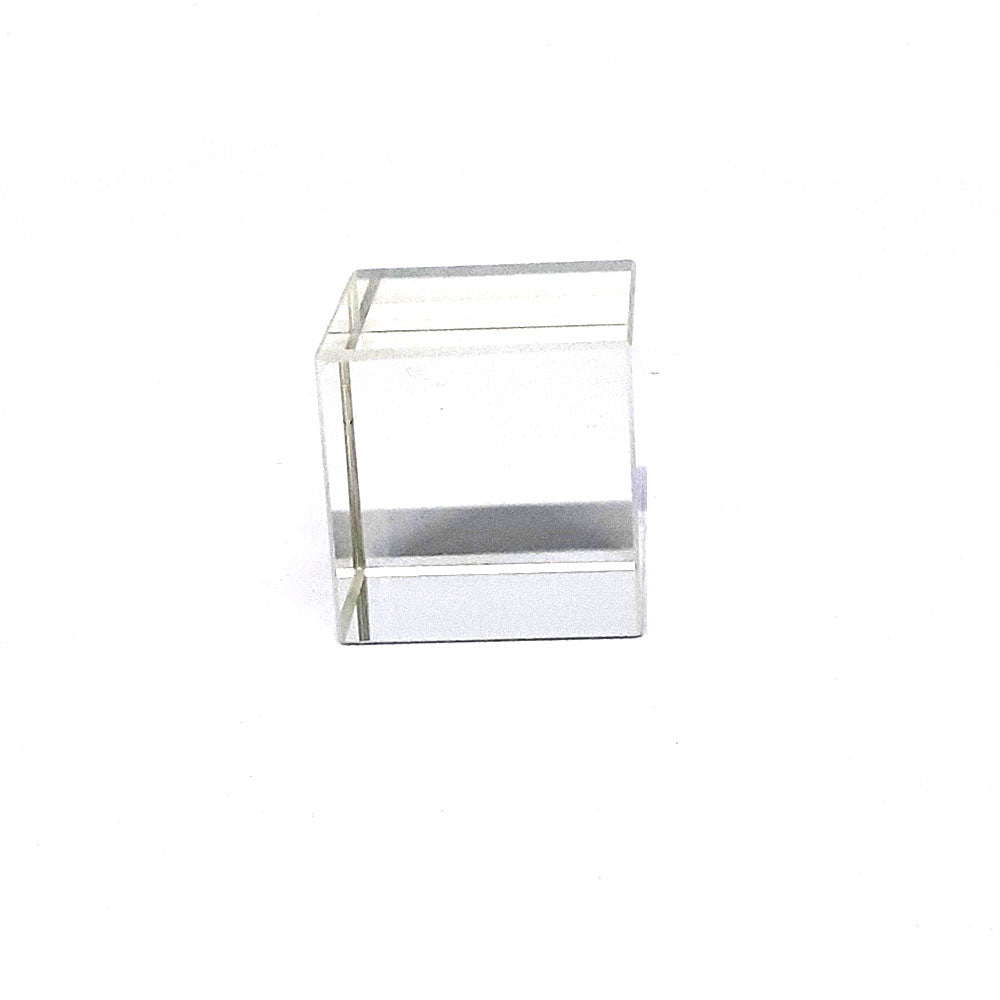 Cube Glass White 31x31x31mm