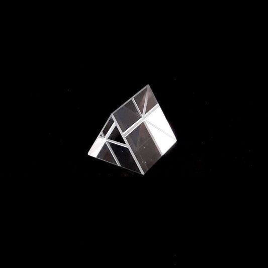 Prism Glass White 25mm Triangular Solid