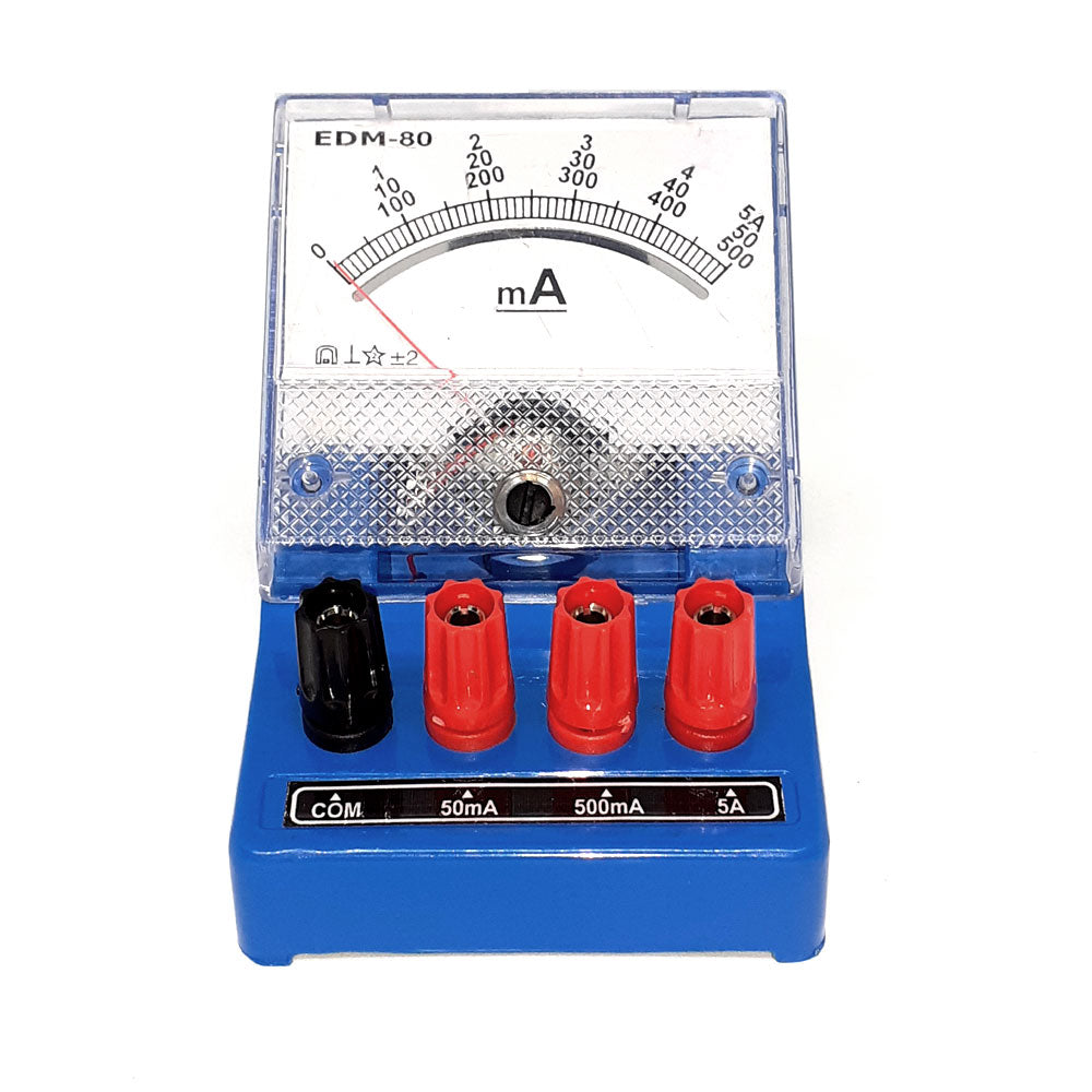 Ammeter Triple Range 50ma/500ma/5A DC