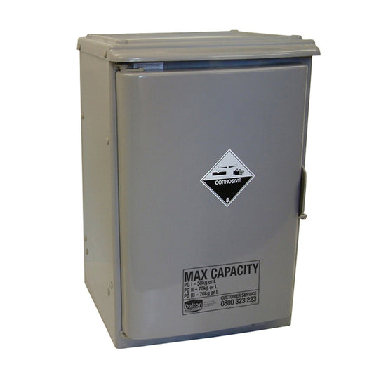 Corrosives Cabinet PVC 70L, One Chamber, Under-Bench