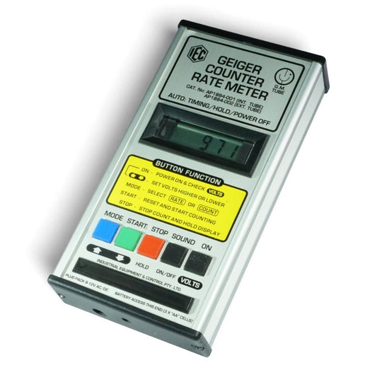 IEC handheld digital Geiger counter and rate meter with digital display