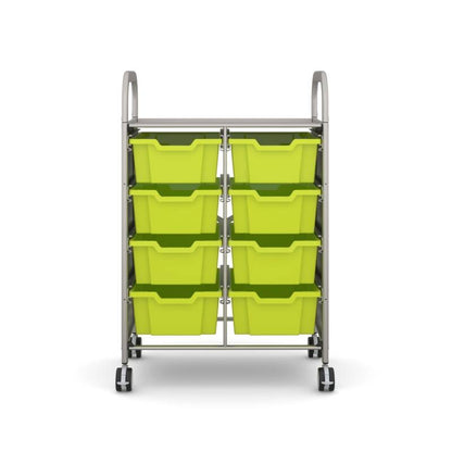 Gratnells Callero Plus Double Trolley – 8 Deep Trays