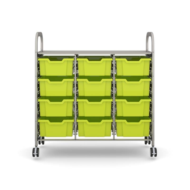 Gratnells Callero Plus Treble Trolley – 12 Deep Trays