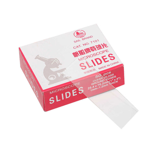 Microscope Slides â€“ Plain Glass (Pack of 50)