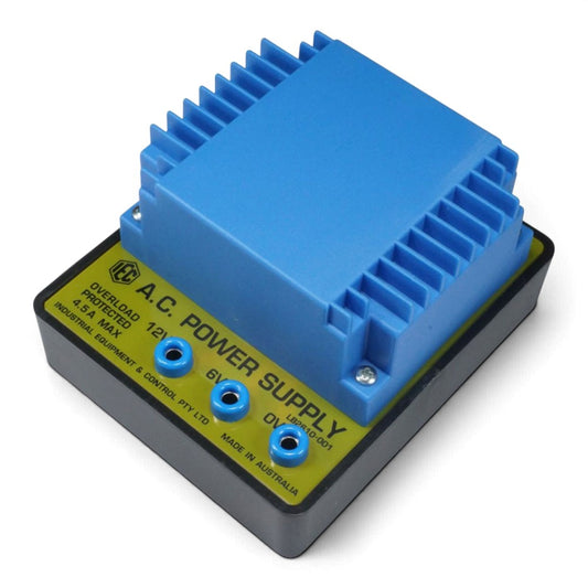 IEC compact laboratory transformer power supply with 6V and 12V AC outputs, maximum 4A combined load