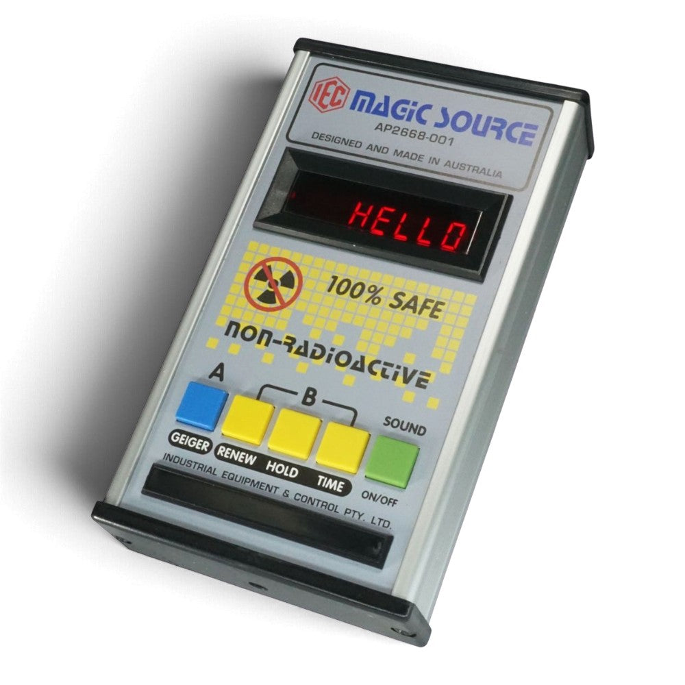 IEC Magic AP2668-001 electronic radioactive source simulator for classroom half-life and radioactive decay experiments