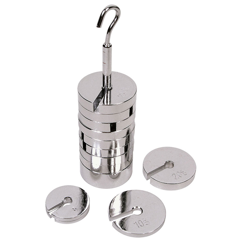 Slotted Mass Set 1000g (9x100g) + 6mm Carrier – Delta Educational ...