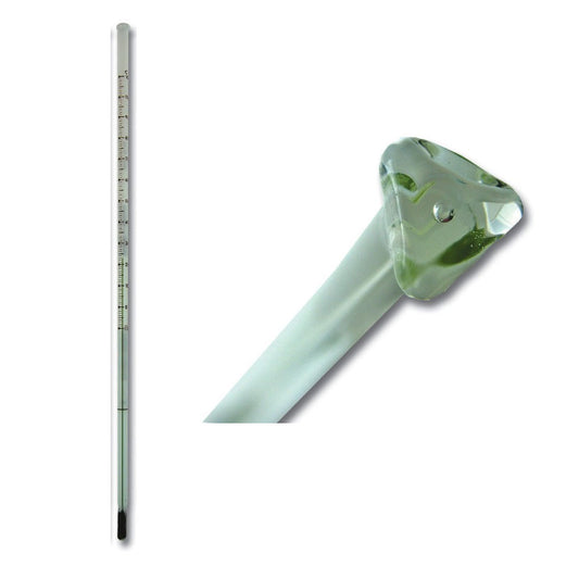 Thermometer - Green Fill 150mm Total Immersion