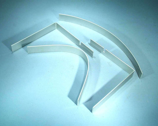 Ripple Tank Barriers Set/4 Aluminium
