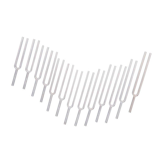 Tuning Forks Chrome – Set of 13 (256–512 Hz)