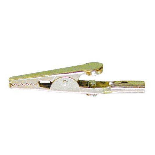 Alligator Clip 4mm Plain Shank & Screw