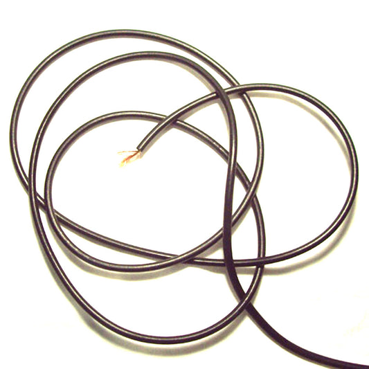 Banana Plug Cable Insulated Black per Metre