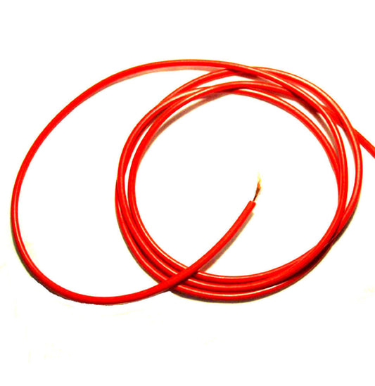 Banana Plug Cable Insulated Red per Metre