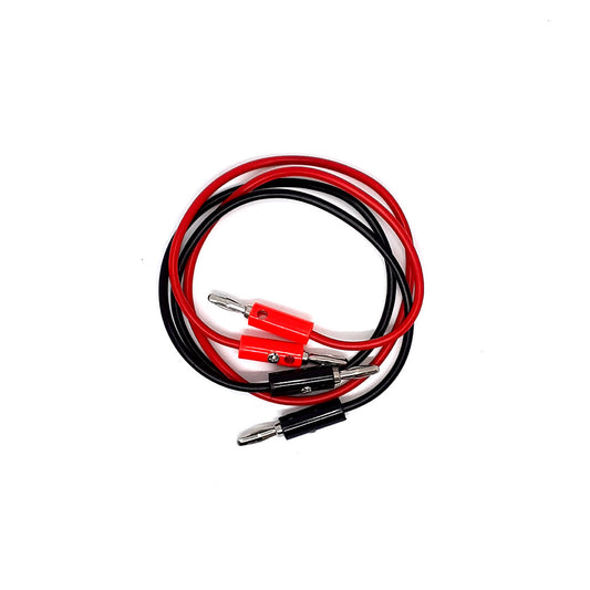 Test Lead- Banana Cable Pair Red/Black Side-Stack