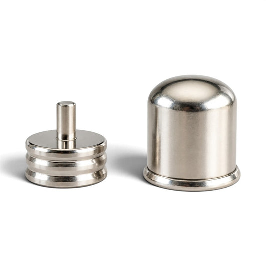 Two-piece metal replacement dome and screw cap set for 48AB150 glass spirit burner