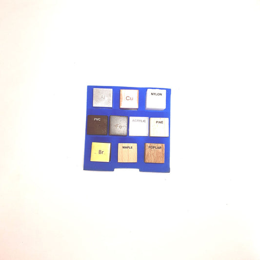 Density Set of 10 Cubes, 25x25mm