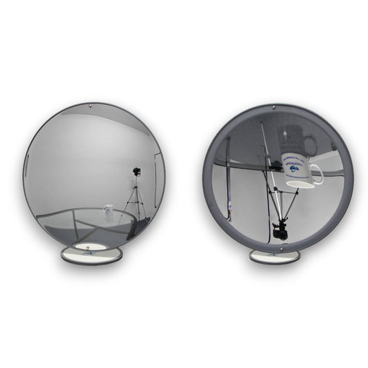 Mirror Set – Concave & Convex 600 mm on Stands (2-Piece Set)