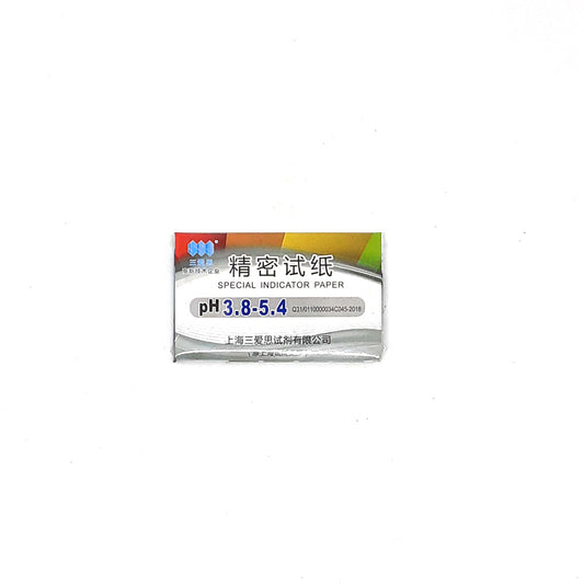Indicator Paper Narrow Range pH 3.8-5.4 SSS Brand