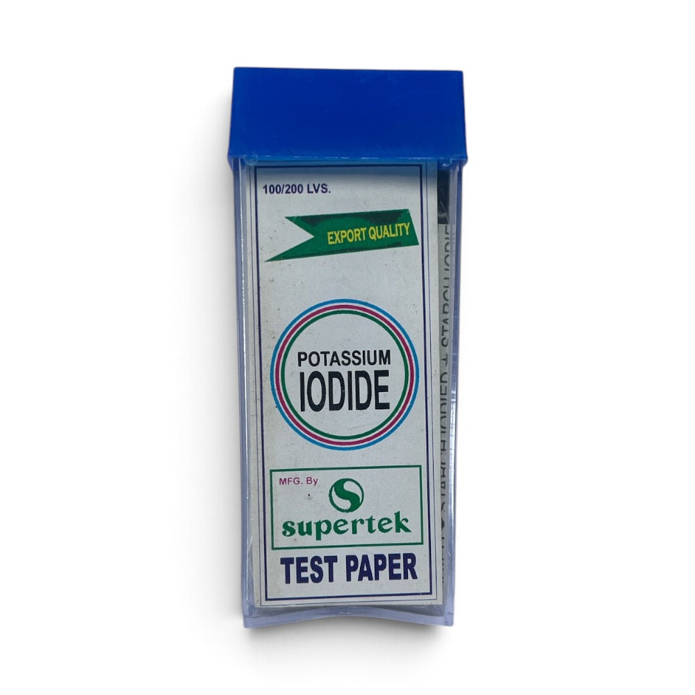 Potassium Iodide Starch Indicator Paper – 100 Strips
