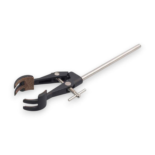Retort Clamp with Cork-Lined Jaws – 200 mm Length, Holds up to 64 mm
