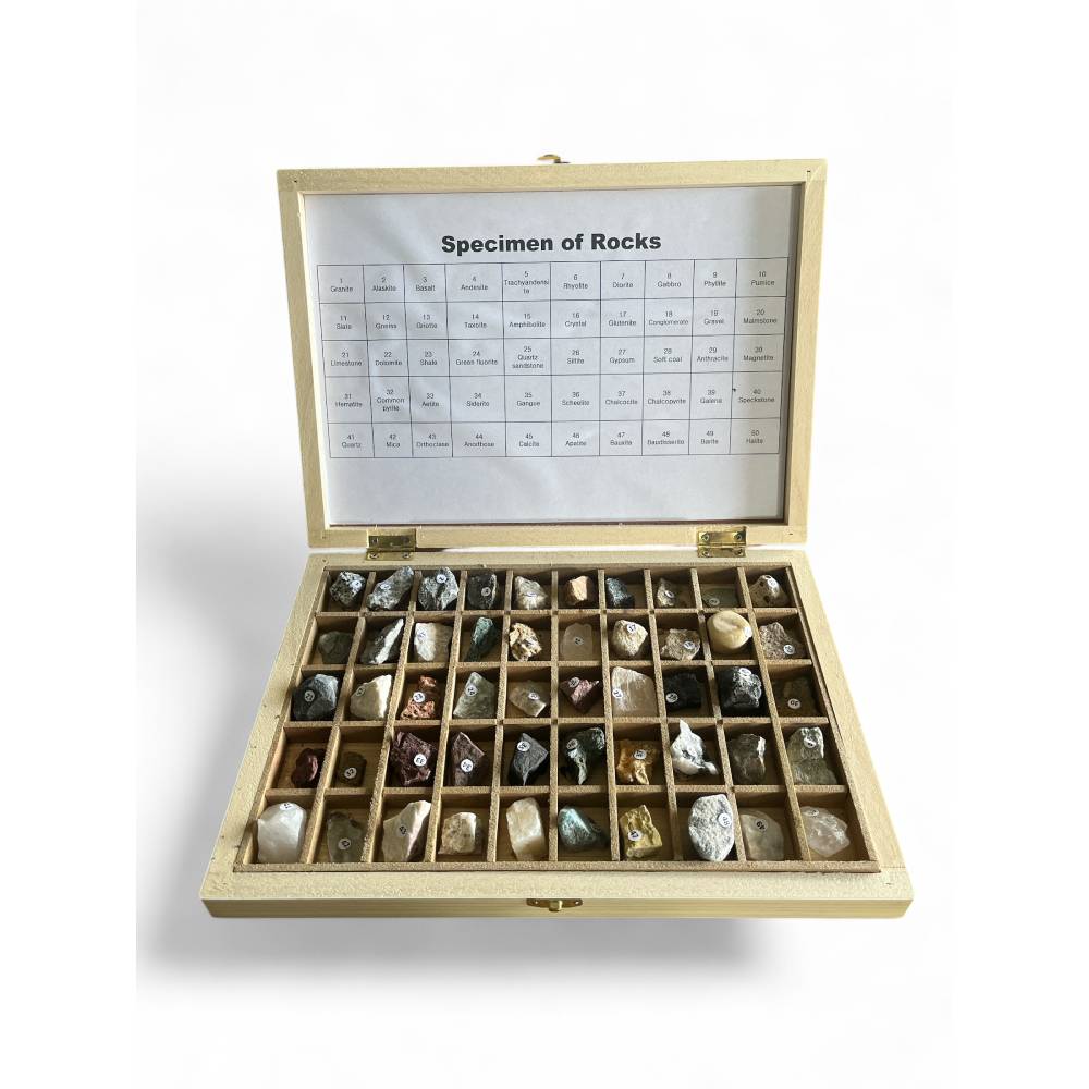 Specimen of Rocks 50-Piece Geological Sample Kit – Delta Educational ...