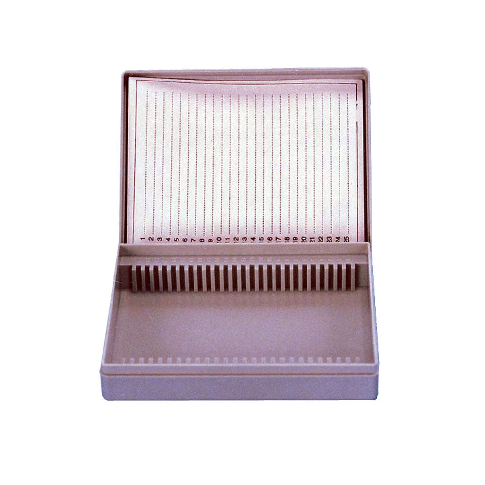 Microscope Slide Storage Box - Capacity 25