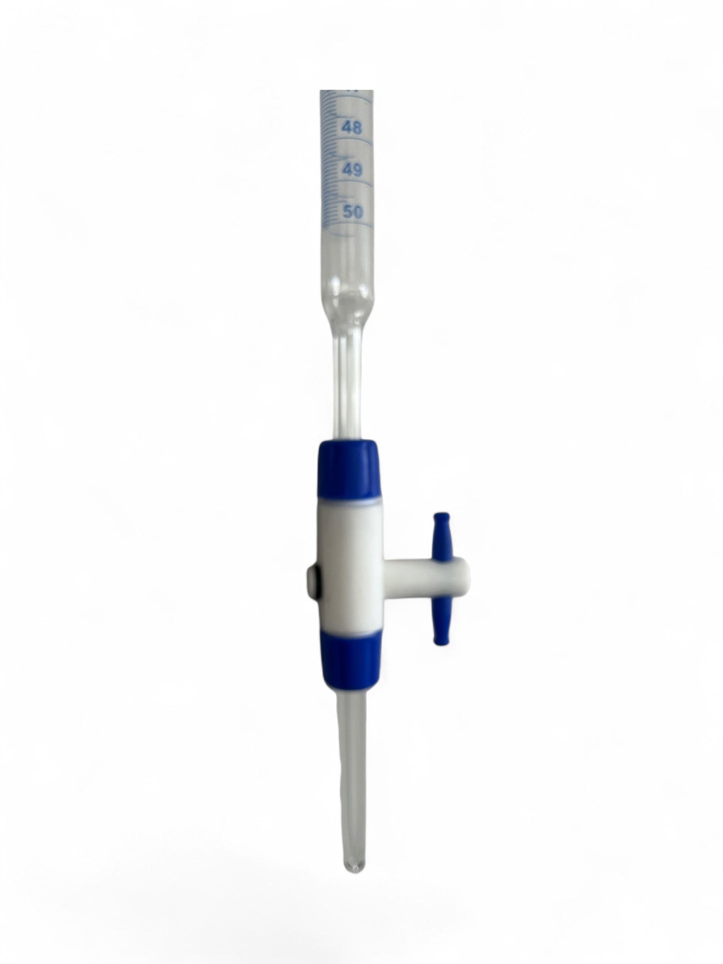 50ml Modular Glass Burette Class A 0.05ml PTFE Stopcock with Jet (49BURAG50)