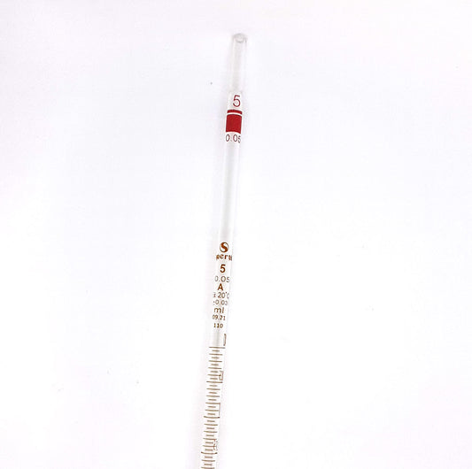 Pipette Graduated Mohr Type 5 x 0.05ml A Grade
