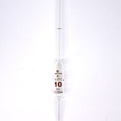 Volumetric Pipette A-Grade 10ml, Supertek