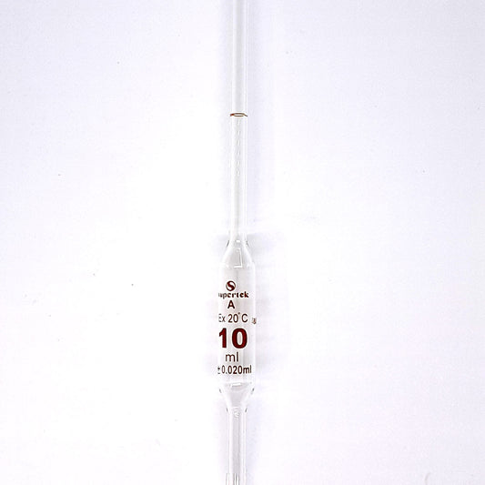 Volumetric Pipette A-Grade 10ml, Supertek