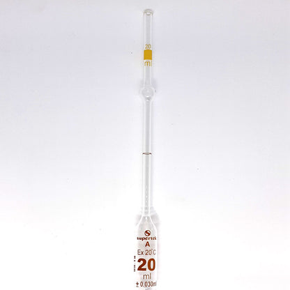 Pipette Vol. A With Safety Bulb 20ml, Supertek
