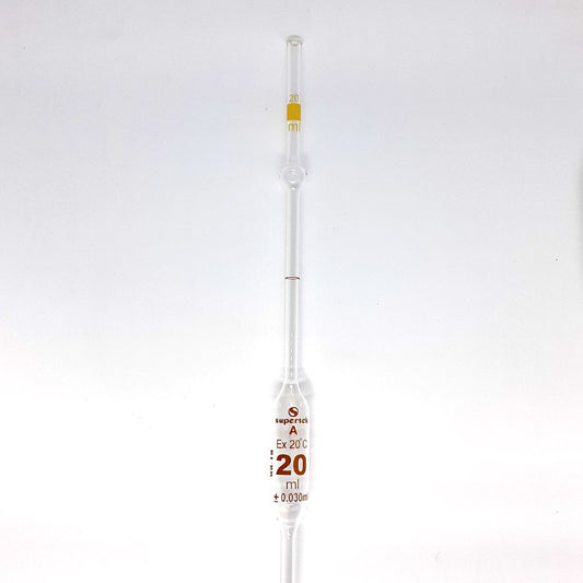 Pipette Vol. A With Safety Bulb 20ml, Supertek