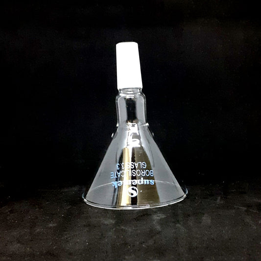Powder Funnel Glass 80mm 19/32 fitting