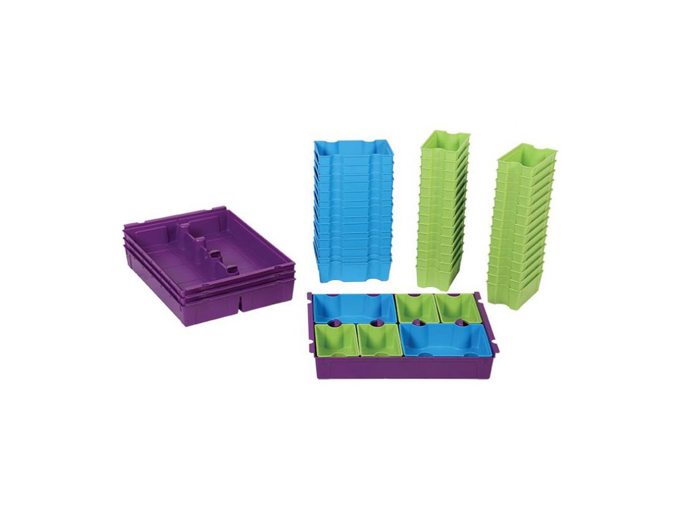 Gratnells storage frame with trays