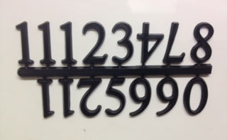 Numerals - Arabic 19mm Black