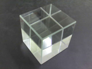 Cube Glass White 31x31x31mm